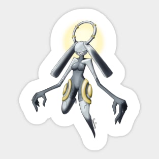 Metal Plated Angel Sticker